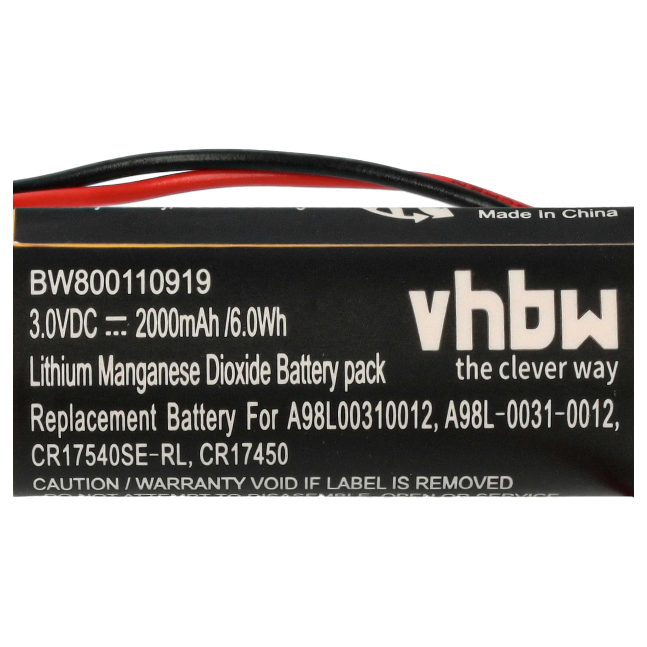 vhbw 5X batería Compatible con Le Blond 77 CNC Router programmable Logic Controller Controlador de periférico (2000 mAh, 3 V, Li-MnO2)
