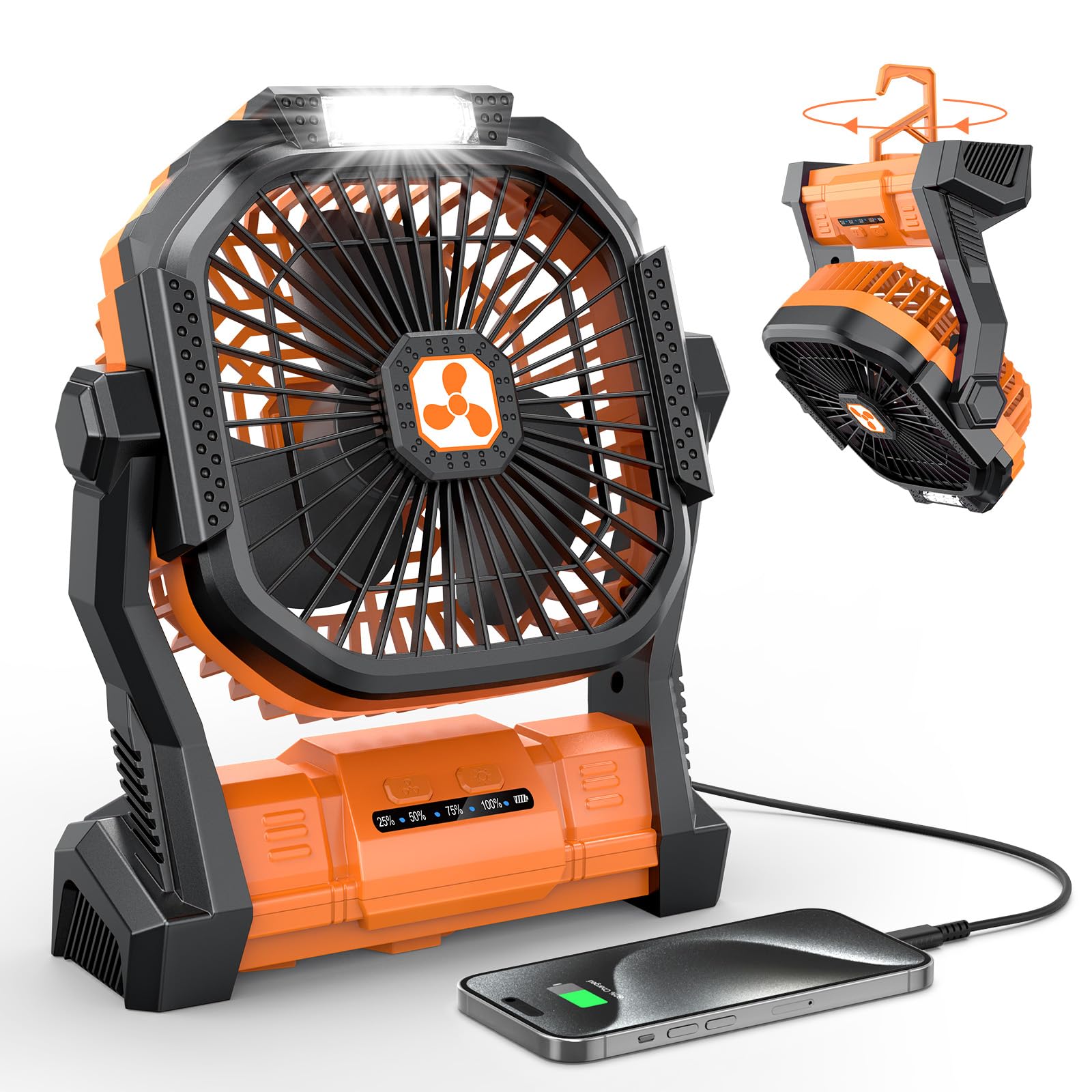 Ventilateur de bureau portable rechargeable USB petit ventilateur de table personnel