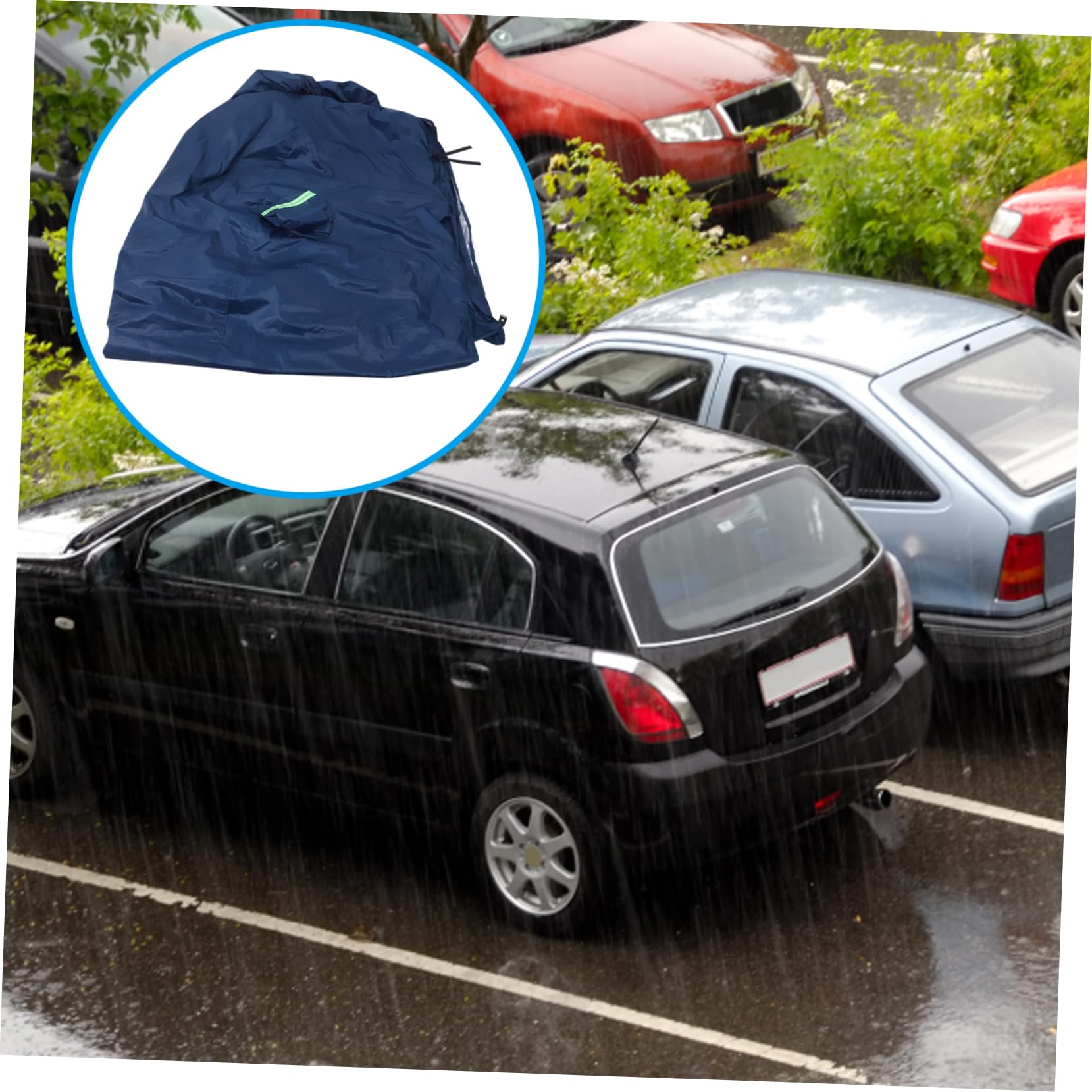 OSOLADY Full Coverage Car Cover Sun and Rain Protection Fit for Honda Weatherproof Portable — view 3