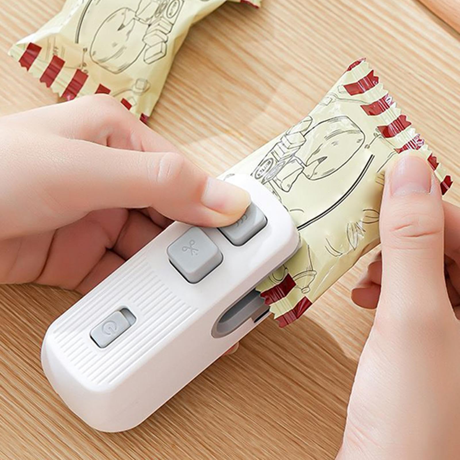 Scelleur de sac à goûter | Scellant compact – Fermeture hermétique réutilisable pour la maison – Support alimentaire pour le rangement de la cuisine