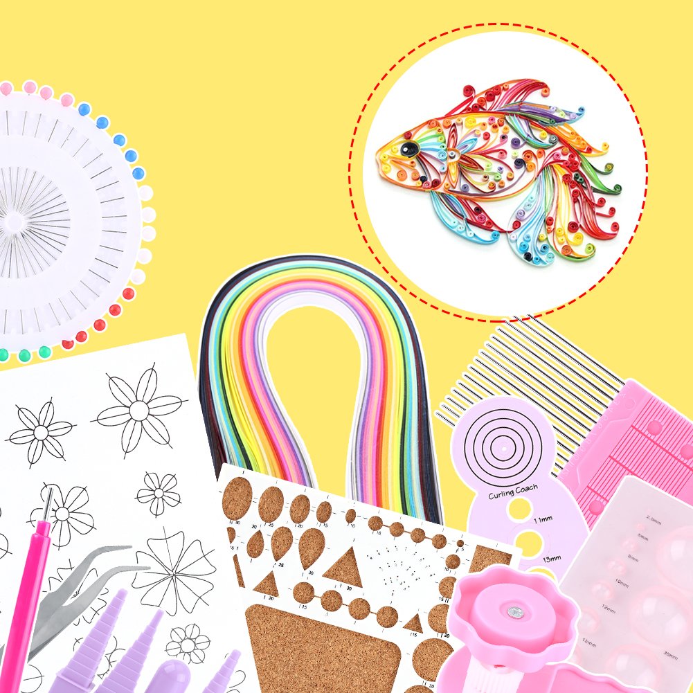 Kit Completo Per Quilling - Strumenti E Strisce Colorate Per Creare Fiori, Decorazioni E Lavoretti Di Carta - Foto 6