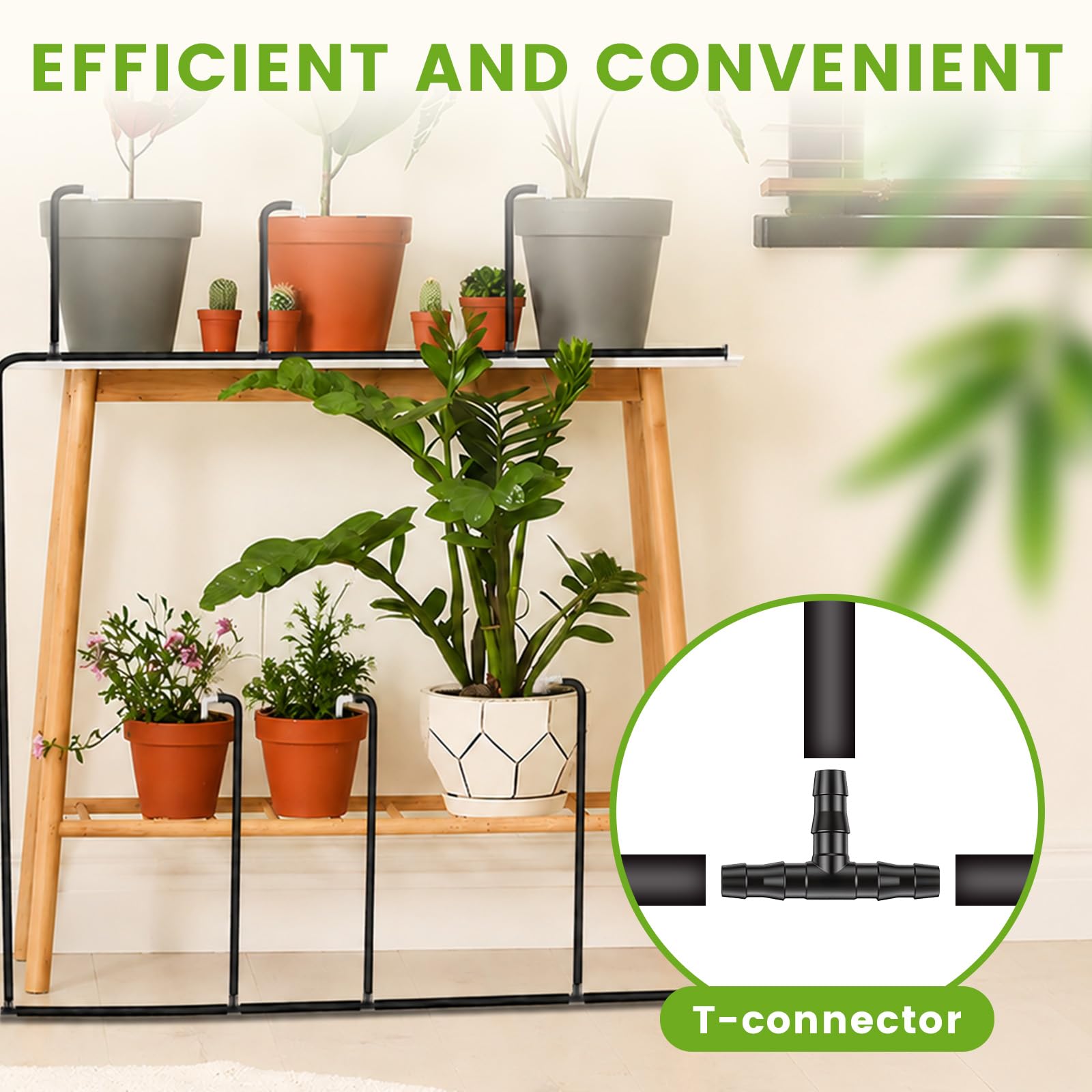 Landrip 11.8M Automatisches Bewässerungssystem Zubehör-Set | DIY Tropfbewässerungssystem+15 Tropfer+15 T-Stücks für bis zu 15 Topfpflanzen,Blumenbeet, Terrasse, Balkon oder Topfpflanzen