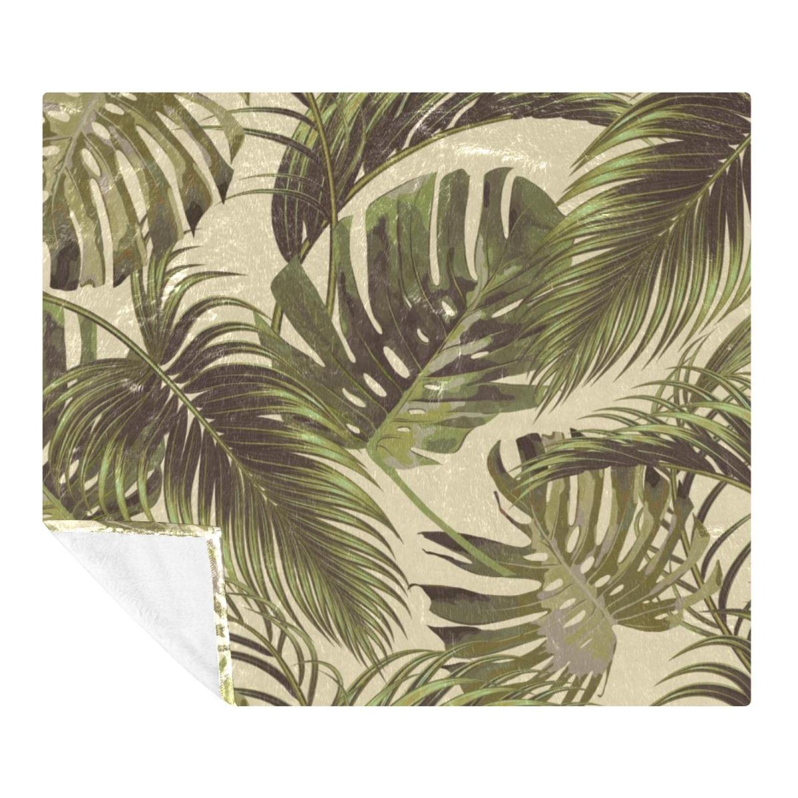 Couverture douce pour enfants et adultes imprimé jungle cocoon