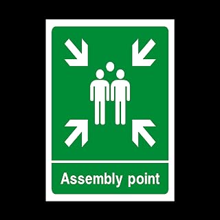 Fire Assembly Muster Point Plastic Sign - Fire/Emergency/Exit/Alarm/Push/Extinguisher/Assembly (EE58)