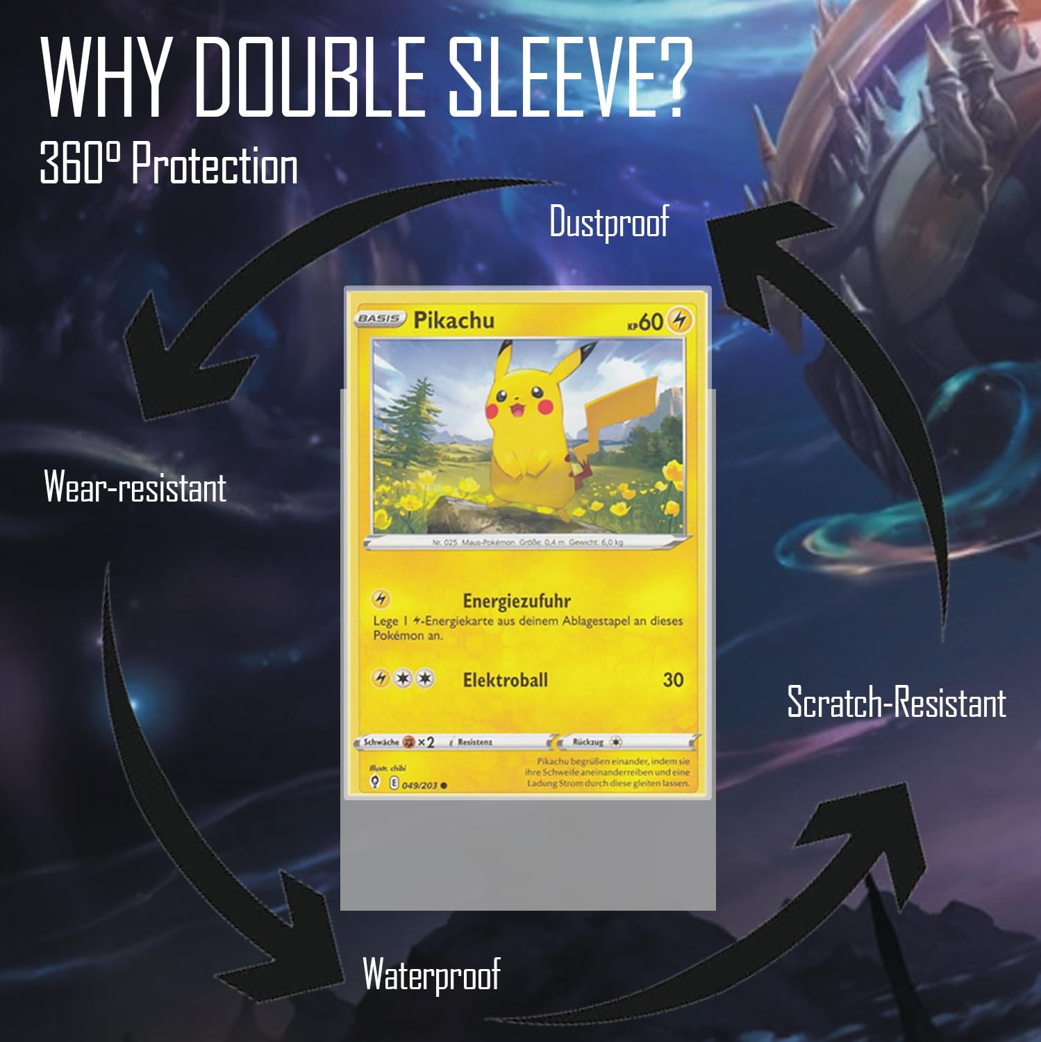KEEPSEVEN® Exact Fit interno Sleeves | Custodie per carte di credito Double Sleeving Clear | MTG Magic, Pokémon, Flesh and Blood, Match Attax