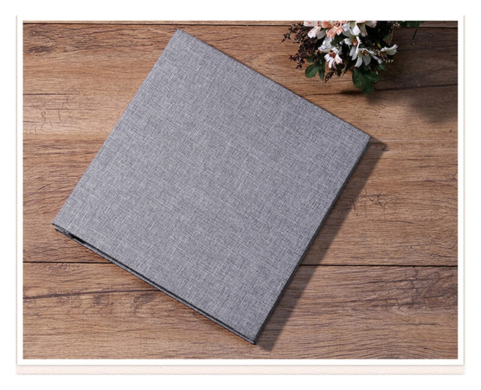 GLigeT Fotoalbum Neue Leinen 16inch. DIY. Fotoalbum Liebhaber Geburtstagsgeschenk Hochzeitsfotos Baby Foto Ablum Scrapbook Papierhandwerk Alben Klebrige Fotobuch (Color : Blue - White Page)