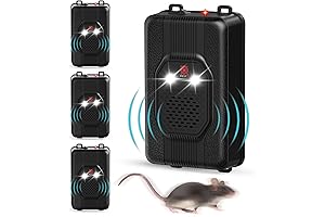 Ultrasound Mouse Repellent Device for Car 4 Packs, Battery Operated Mouse Squirrel...