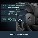 ARCTIC Liquid Freezer III Pro 360 - AIO CPU Cooler, 3 x 120 mm Water Cooling, 38 mm Radiator, PWM Pump, VRM Fan, AMD AM5/AM4, Intel LGA1851/1700 Contact Frame - Black - 4
