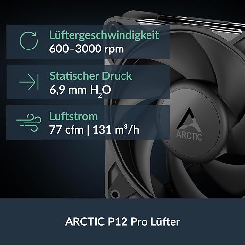 ARCTIC Liquid Freezer III Pro 360 - AIO CPU Cooler, 3 x 120 mm Water Cooling, 38 mm Radiator, PWM Pump, VRM Fan, AMD AM5/AM4, Intel LGA1851/1700 Contact Frame - Black - 4
