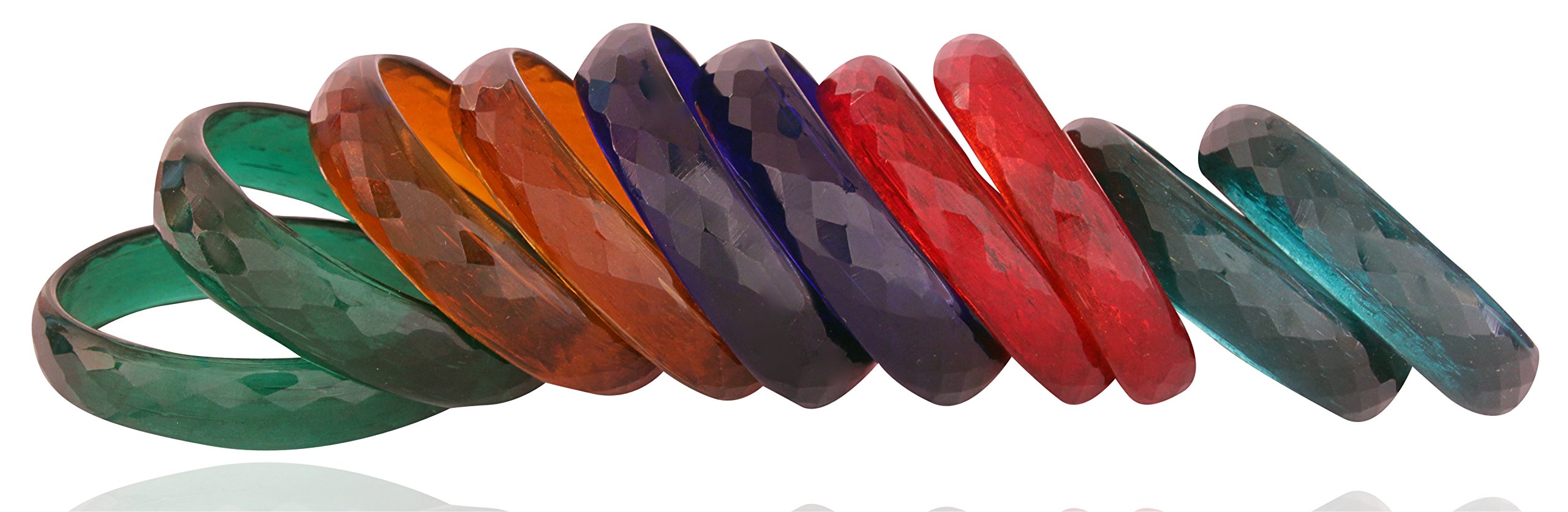 NMII Glass with Glossy Finished Diamond Cutting Pattern Glass Kada Set For Women and Girls, (Multi-colour_2.6 Inches), Pack Of 10 Kada set (B0763GGHCY) Amazon Price History, Amazon Price Tracker