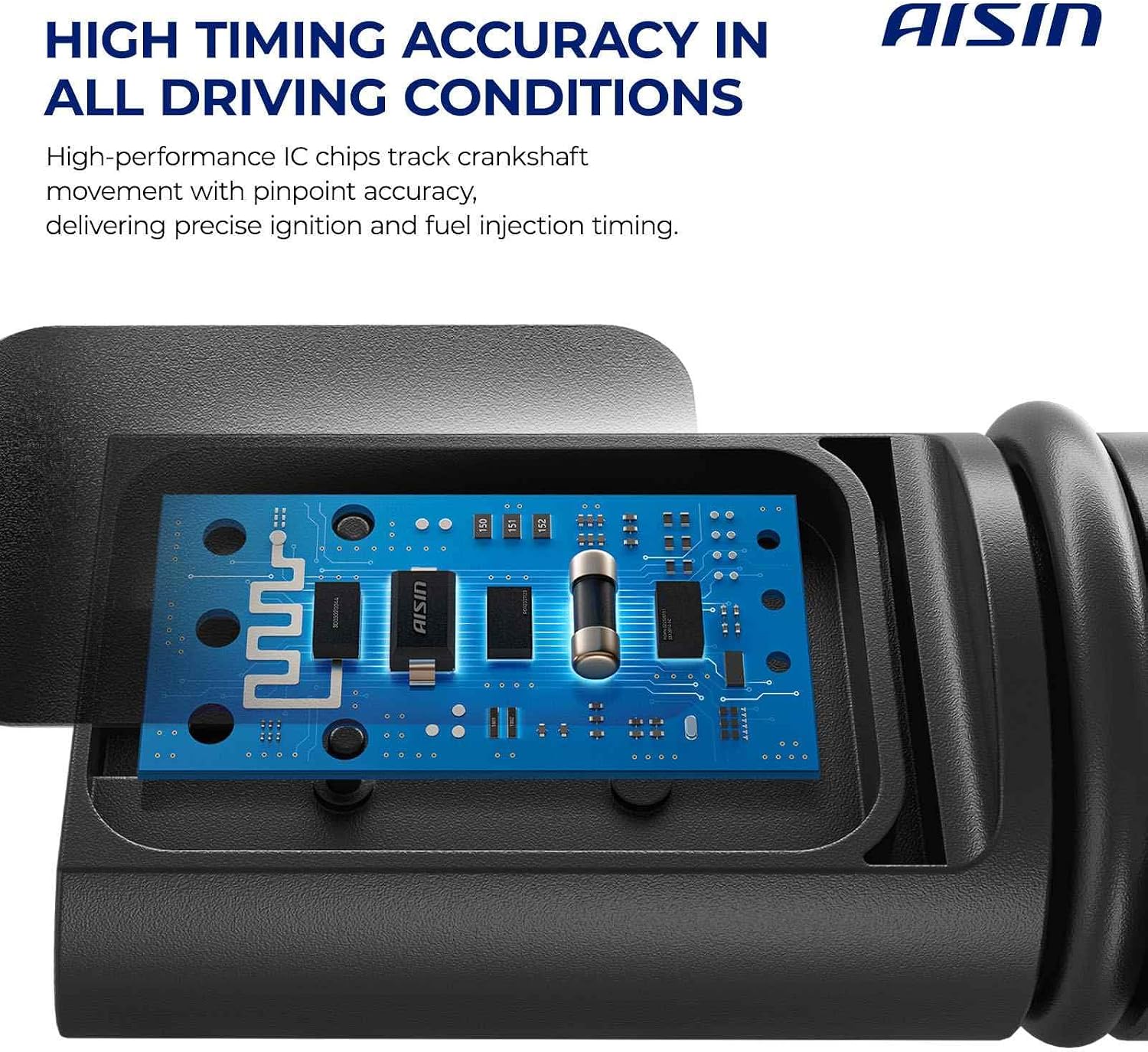 AISIN AFTERMARKET CKST-00055 Engine Crankshaft Position Sensor - Compatible with Toyota Highlander 2017-2018, Tundra 2007-2020, Sienna 2017, Sequoia 2008-2020, Land Cruiser 2008-2020 - 3.5L 4.6L 5.7L
