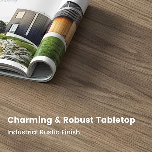 Miniatura 6 de Guyii Mesa auxiliar con cajón de almacenamiento, mesa de té moderna de mediados de siglo, mesa central de ahorro de espacio, escritorio de oficina