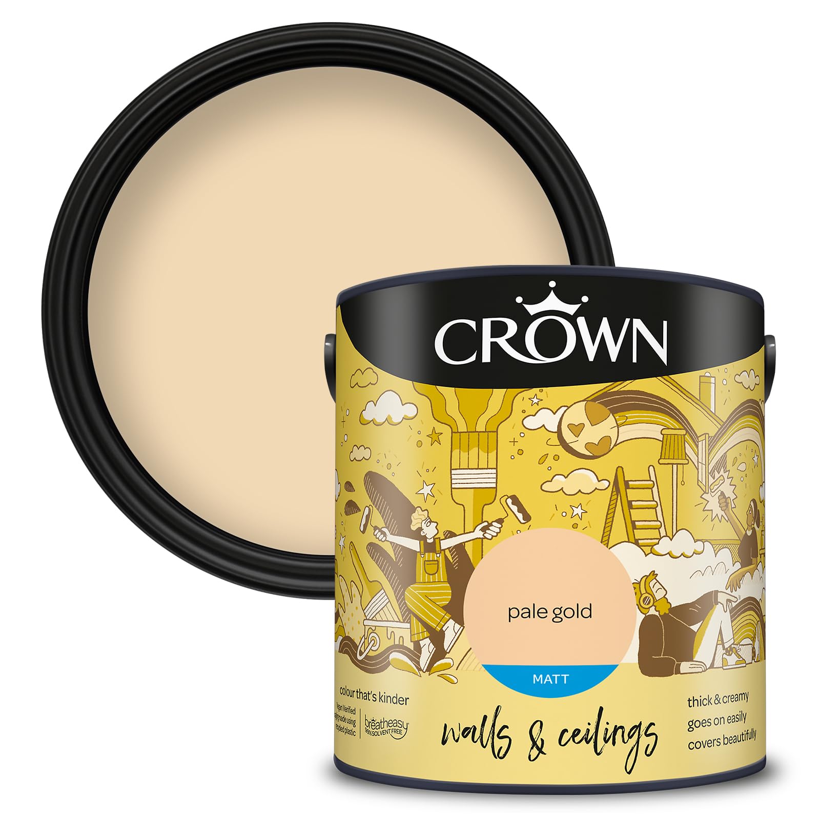 Crown Matt Emulsion Pale Gold 2.5L