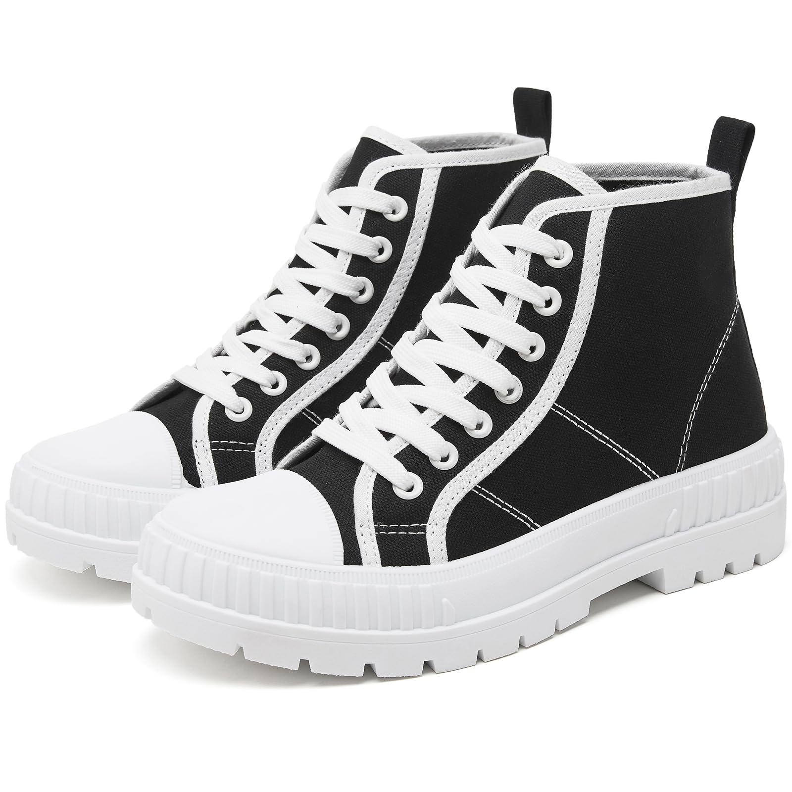 Women's High Top Platform Sneakers Canvas Shoes
