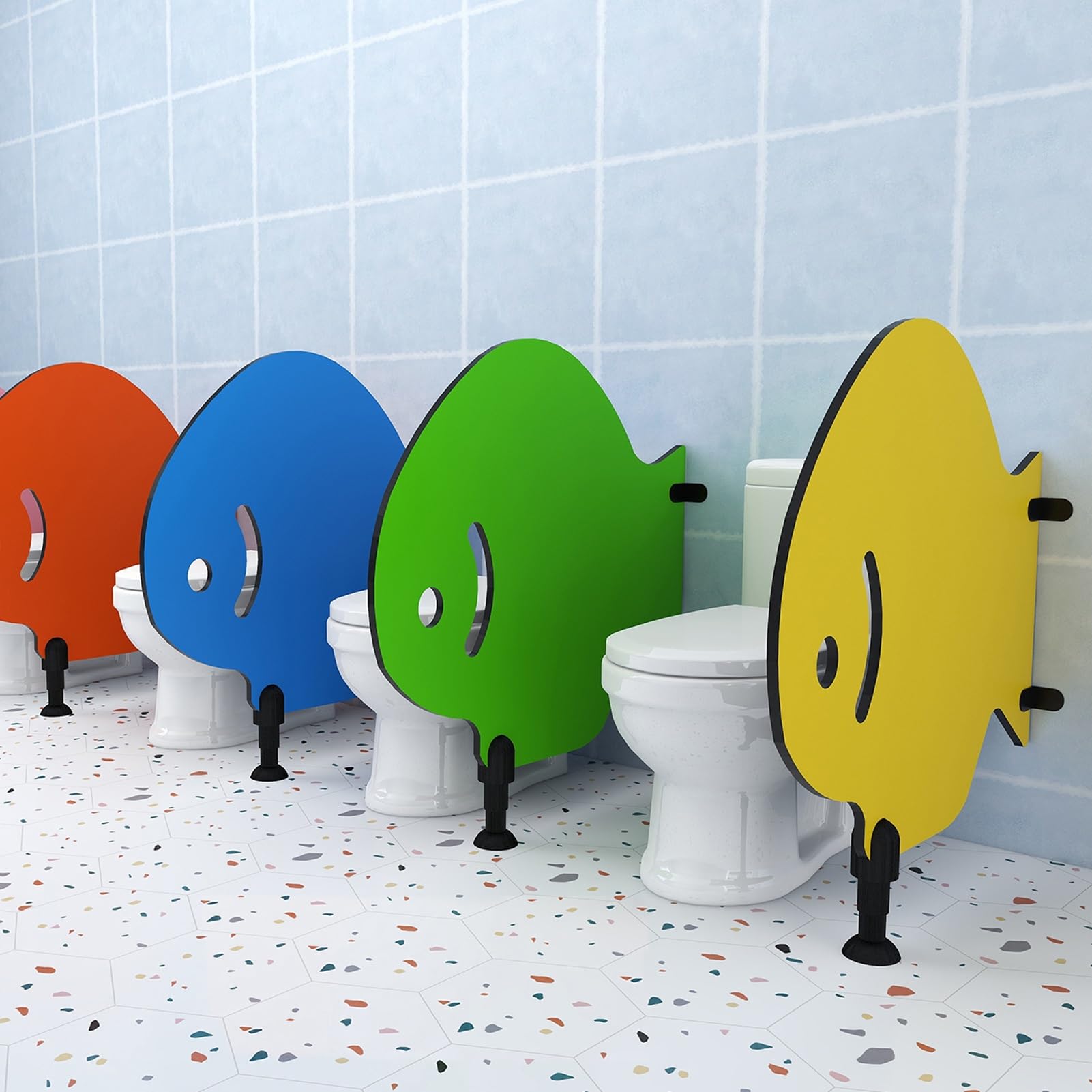 Cloison De Séparation De Toilette Pour Urinoir De Dessin Animé Pour Enfants, Cloison De