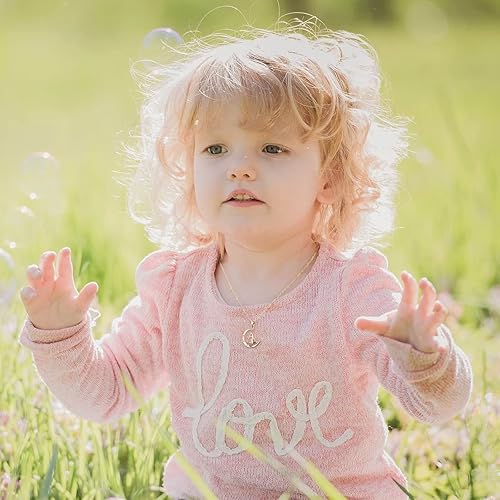 Miniatura 3 de Regalos de unicornios para niñas, collar de unicornio chapado en oro blanco de 14 quilates, oro rosa, luna creciente, collares de unicornio para