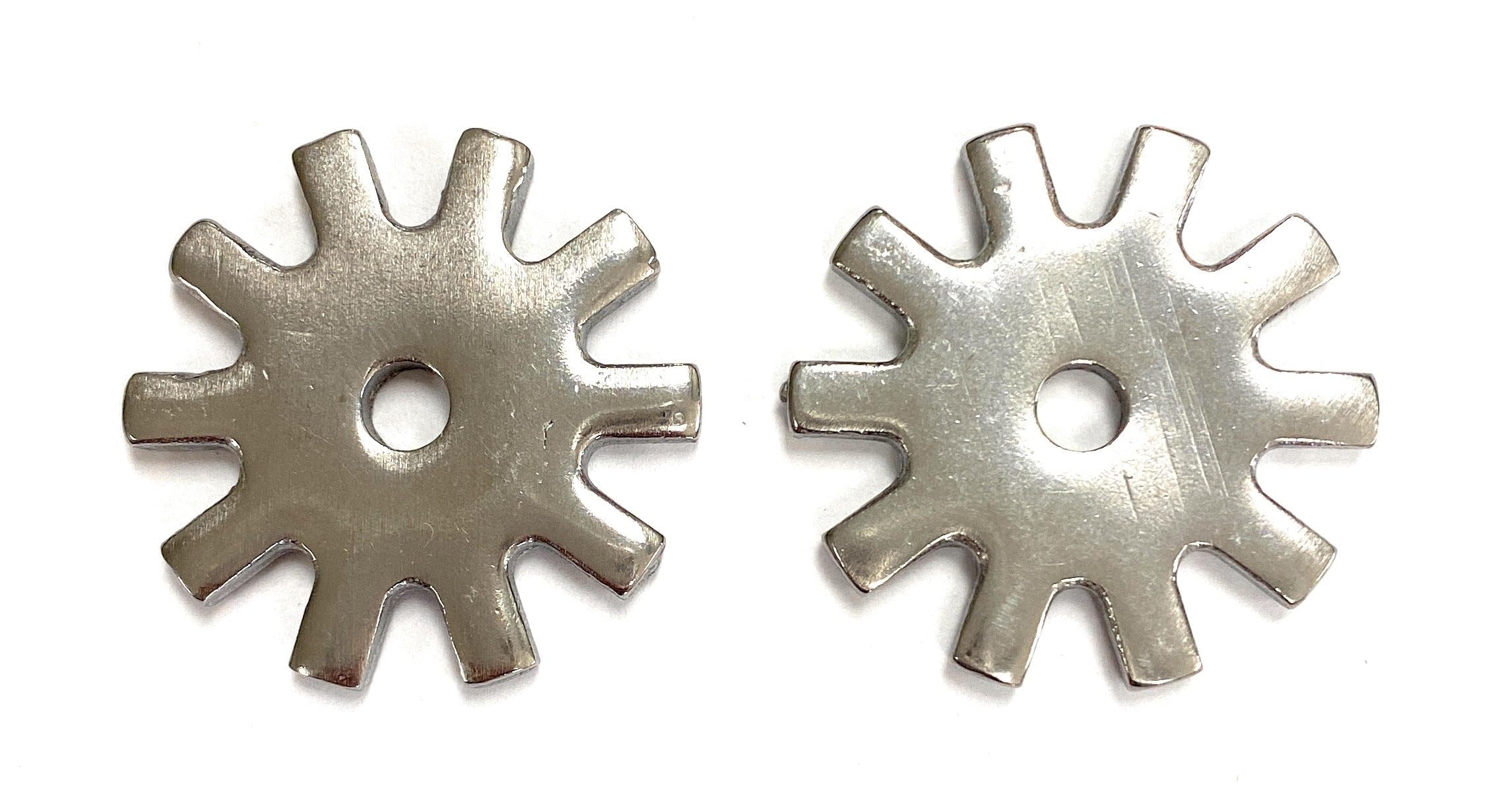 AJ Tack Stainless Steel Spur Rowels Stainless Steel Squared 6pt 1 1/4