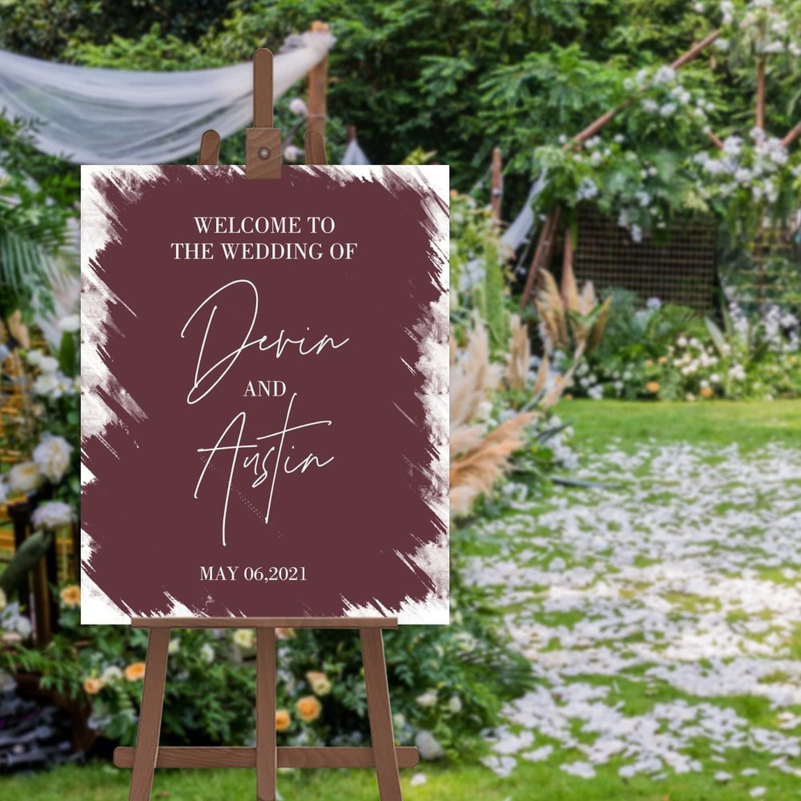 Panneau de bienvenue de mariage pour sublimer l'entrée de votre cérémonie et réception