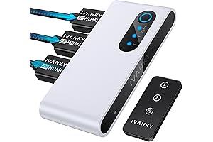 iVANKY Bi-Directional HDMI Switch 4K 120Hz 1 in 2 Out HDR 3D