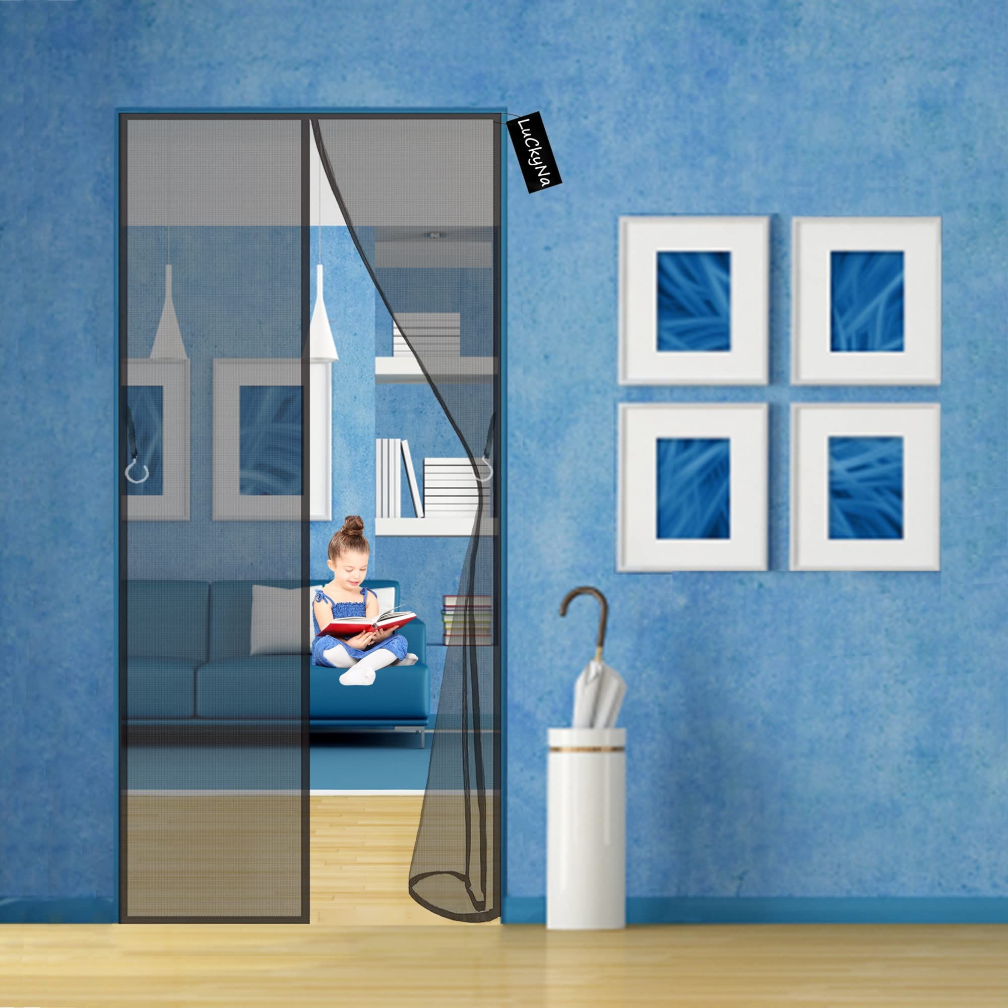 Moustiquaire De Porte Magnétique 175 X 210 Cm Magnet Anti