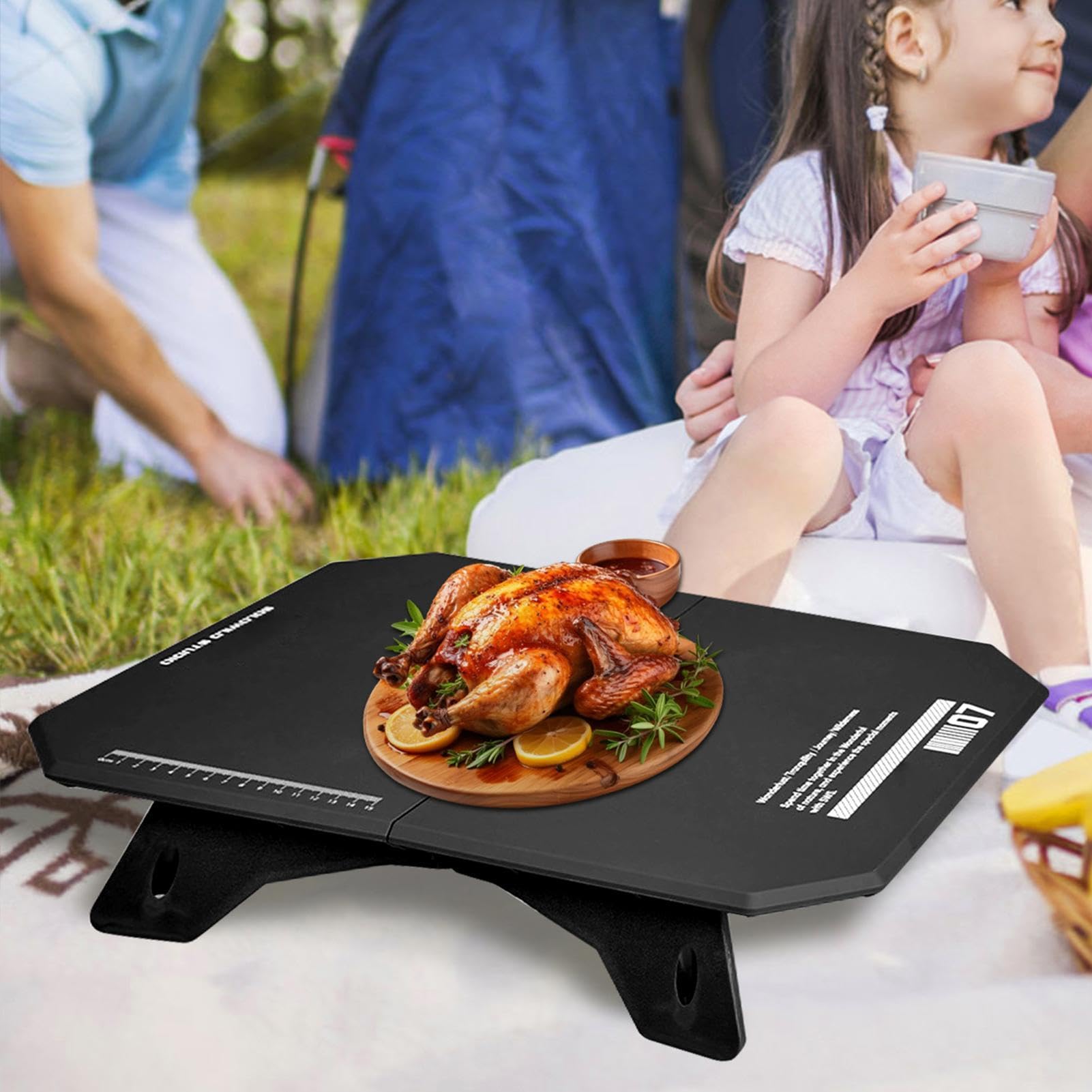 Tavolo da Campeggio Esterno Antiscivolo, Multifunzionale, Portatile e | Tavolo Pieghevole Multiuso Da Picnic Da Viaggio, per Uso Interno ed Esterno