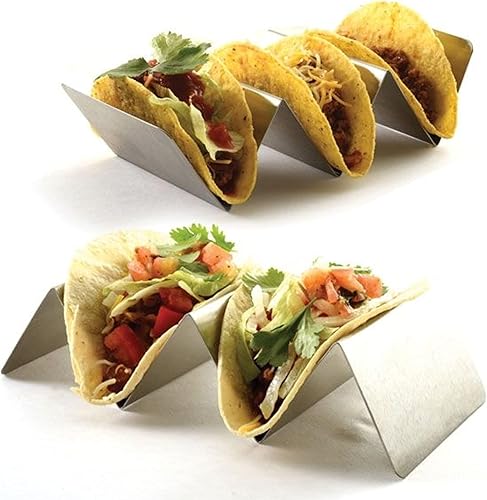 Miniatura 3 de Norpro Estante de tacos de acero inoxidable, tamaño único (2005)