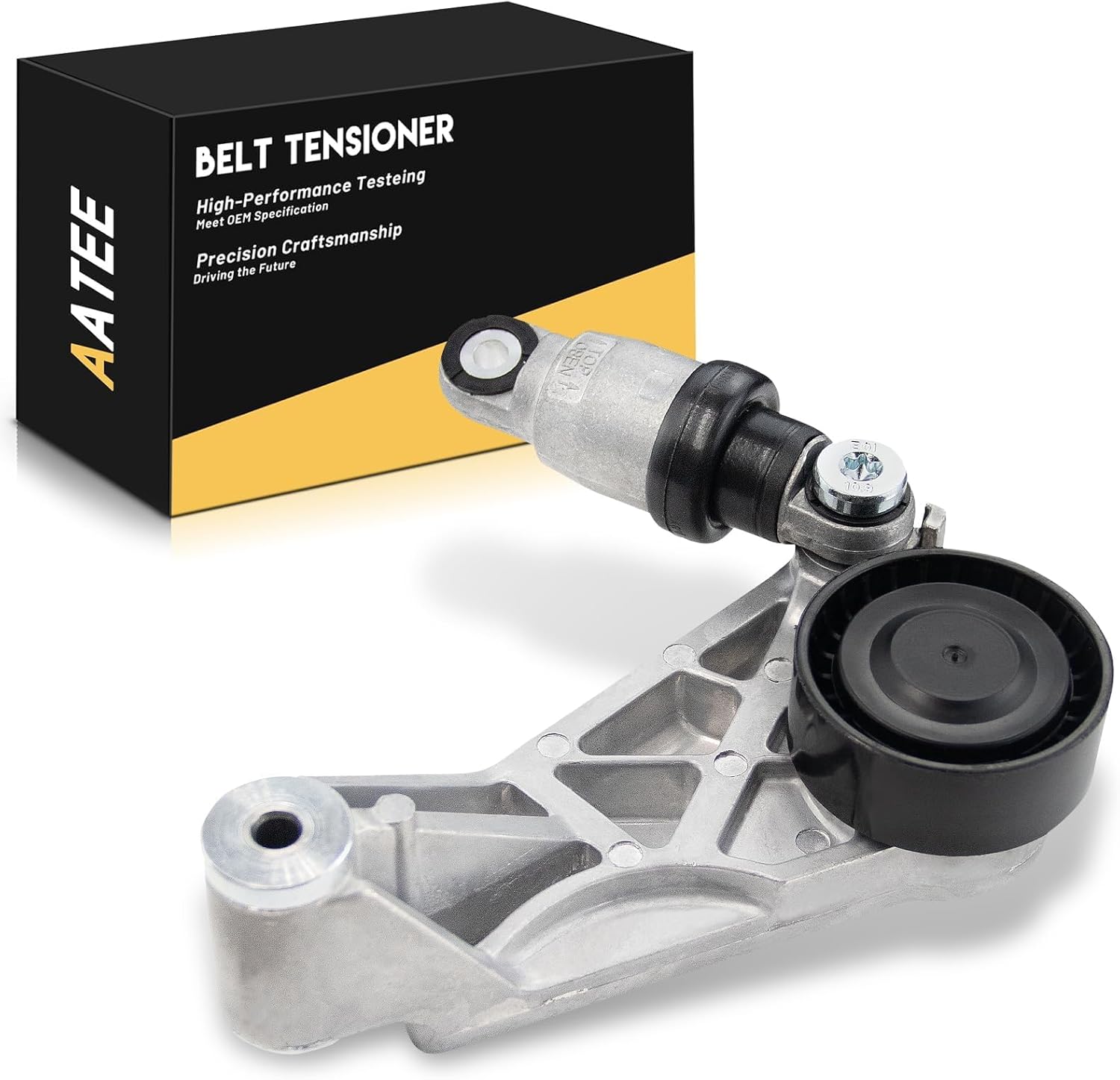 AATEE 39415 Belt Tensioner Assembly with Pulley For:-Jeep Wrangler 2012 2013 2014 2015 2016 2017, Wrangler JK 2018 3.6L V6,Drive Belt Tensioner Replace# 39415, 4627038AA, 04627038AA (1 Pack)