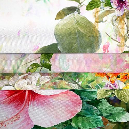 Miniatura 6 de Cortina de ducha de flores, acuarela, flores abstractas, prado, jardín floral, capa de tela de poliéster, cortina de ducha gruesa de 72 x 72 pulgadas