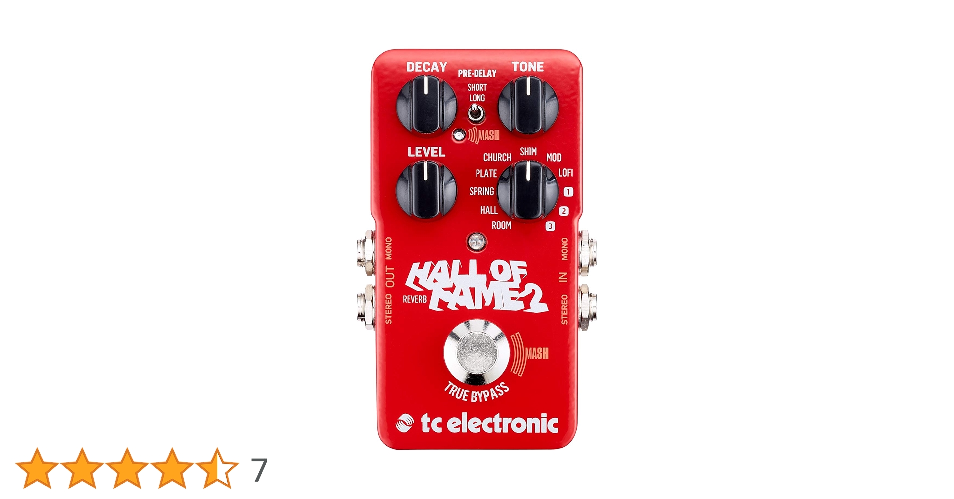 tc electronic Hall of Fame 2 ギターエフェクター TC Electronic Hall of Fame 2 Mini Reverb Effects Pedal