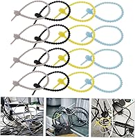 Vista 9 de 20Pcs Reusable Silicone Cord Wraps Cute Data Cable Organizer for Desktop Mixed Styles for Charging Cords Headphones and USB Cables Tidy Up Your Space