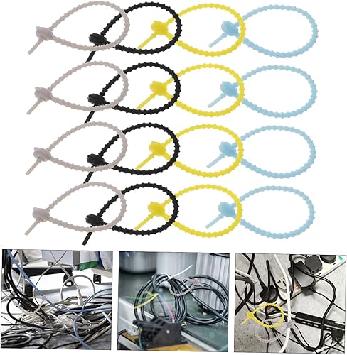 Miniatura 9 de 20Pcs Reusable Silicone Cord Wraps Cute Data Cable Organizer for Desktop Mixed Styles for Charging Cords Headphones and USB Cables Tidy Up Your Space