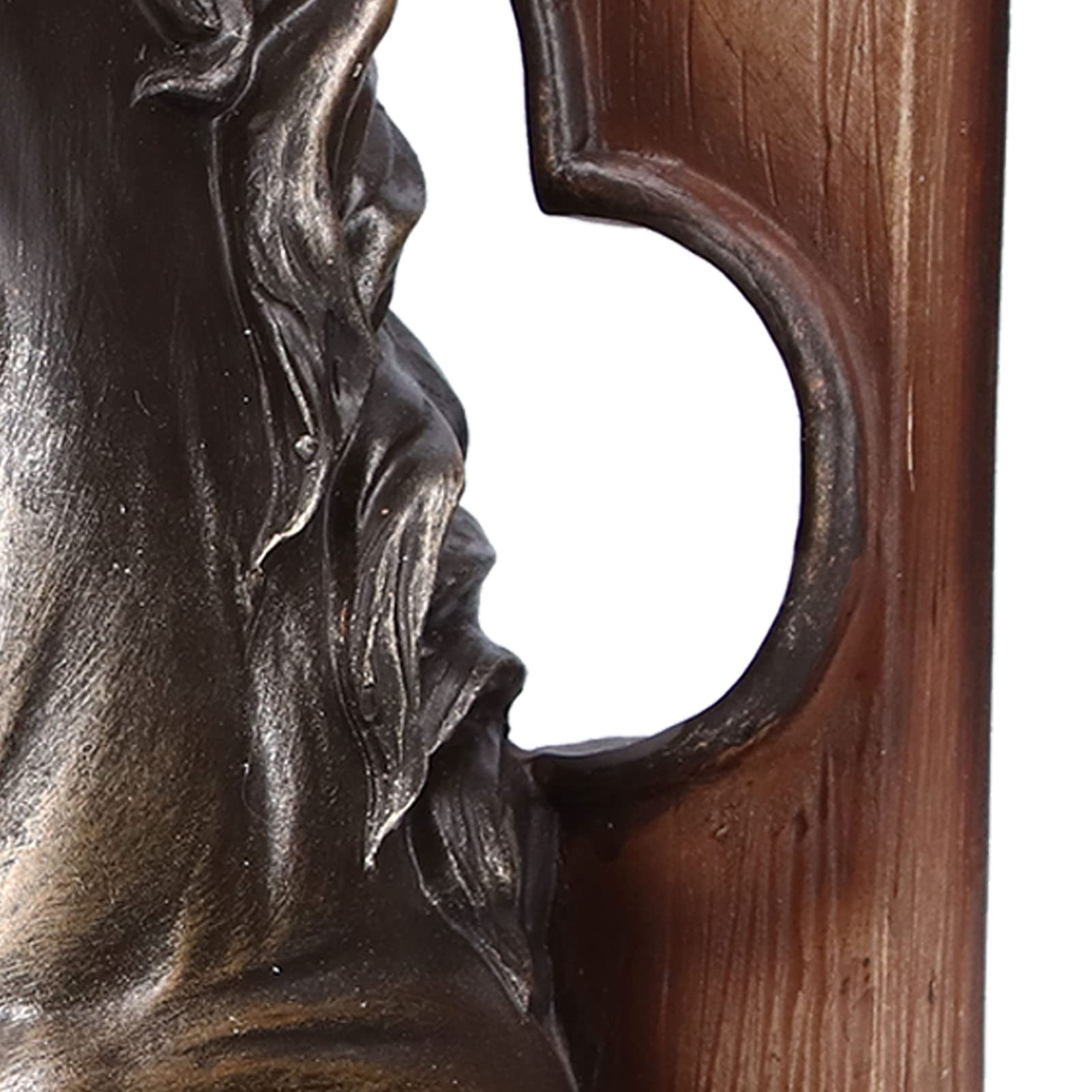 Escultura de Cabeza de Caballo Soporte de Libro de Caballo de Resina Exquisito Sujetalibros de Caballo Adorno de Caballo Multifuncional para la Oficina en Casa (Bronce)