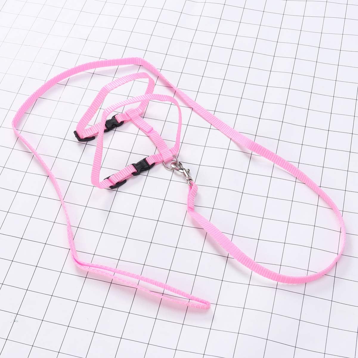 Pet Cat Harness Traction Rope Pink Nylon Collar Leash Pet Accessory Harness for Cats