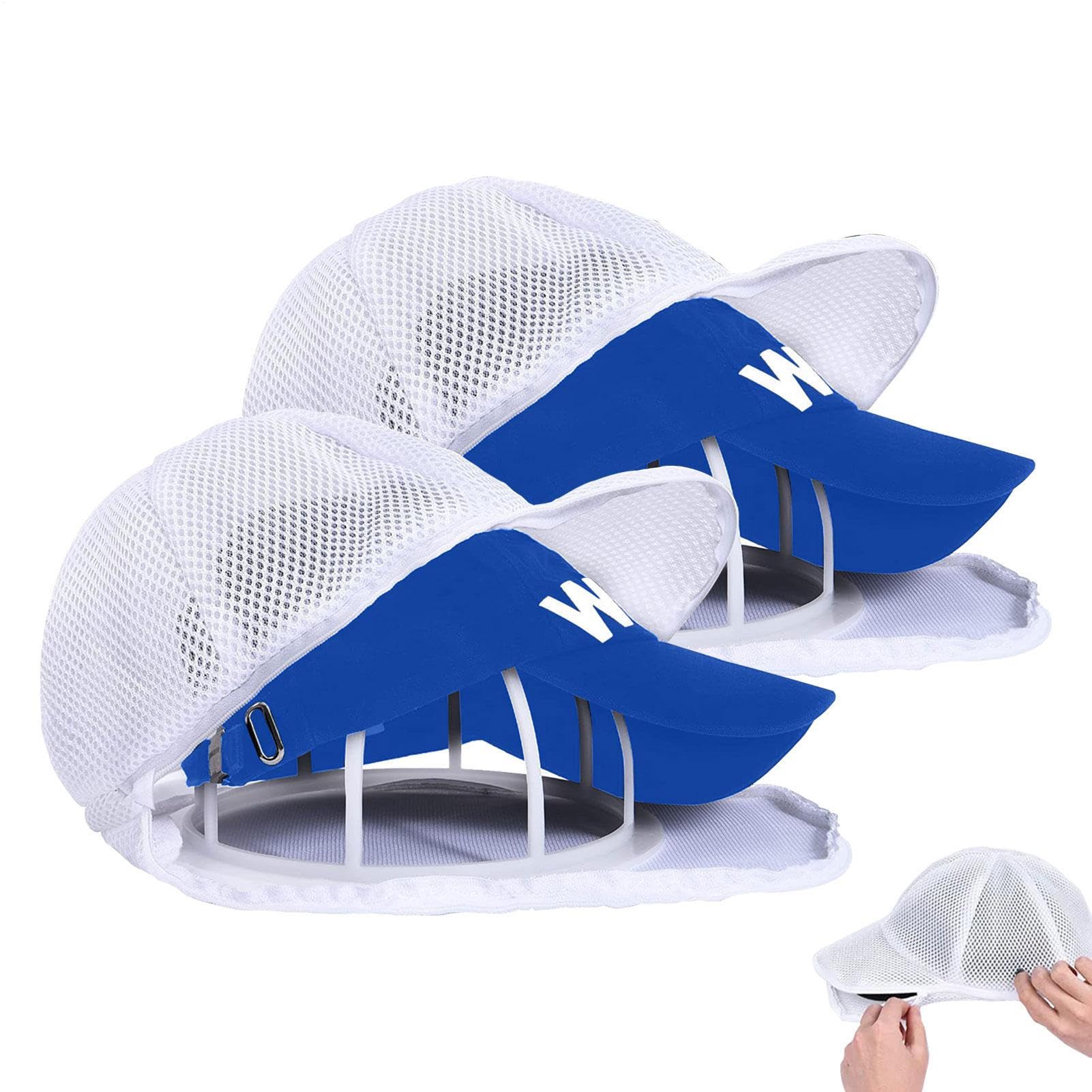 Gabbia Per Lavaggio Cappelli,Lavacappelli in 2 Pezzi per Lavatrice | Supporto Antideformazione Per Lavatrice, Custodia Da Viaggio, Organizzatore Casa, Biancheria Intima E Vestiti Bambini