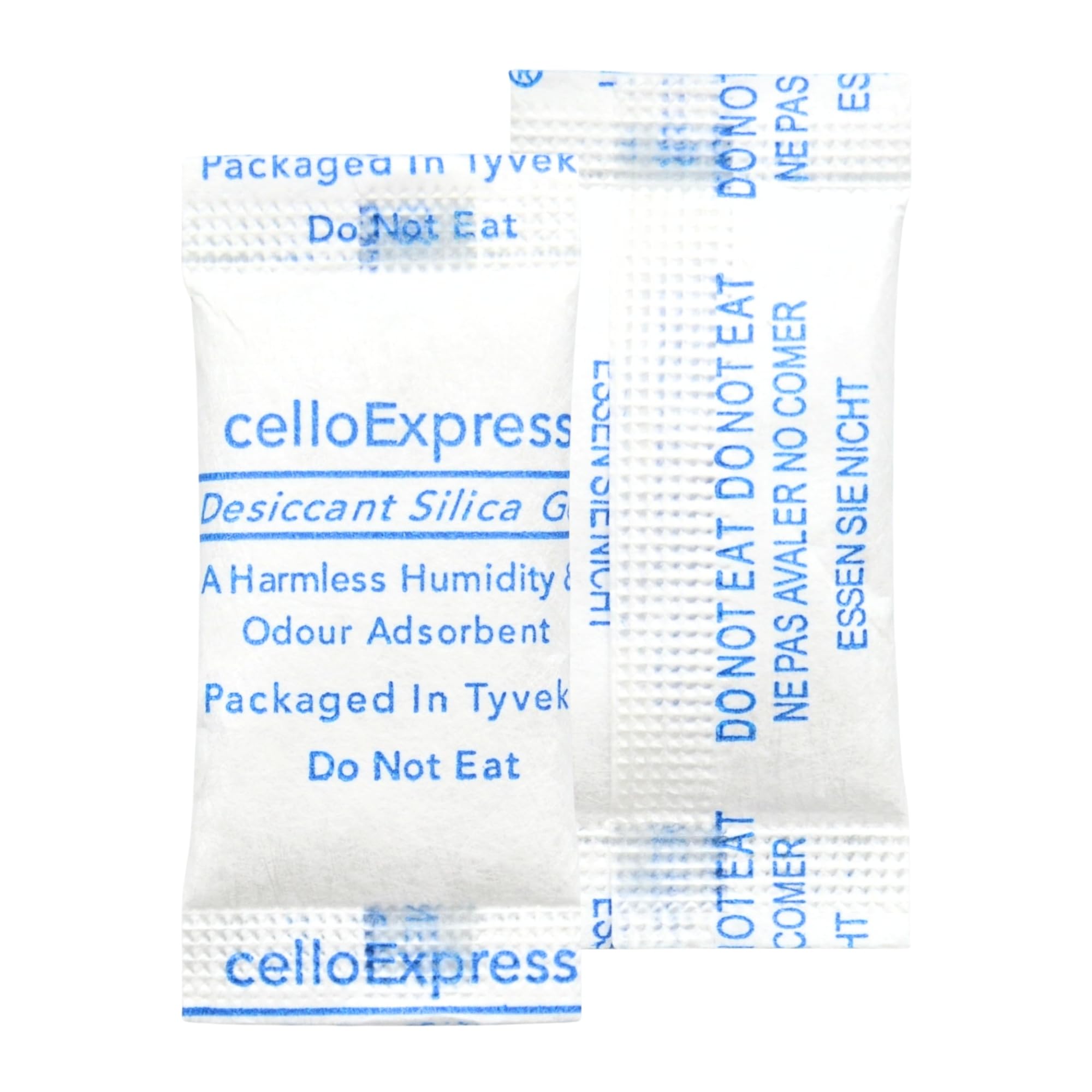 celloexpress 1g Silica Gel Pouches - Pack of 250 - Total Gel Weight 250g - Silica Gel in Tyvek Fabric Sachets (1g, 250)