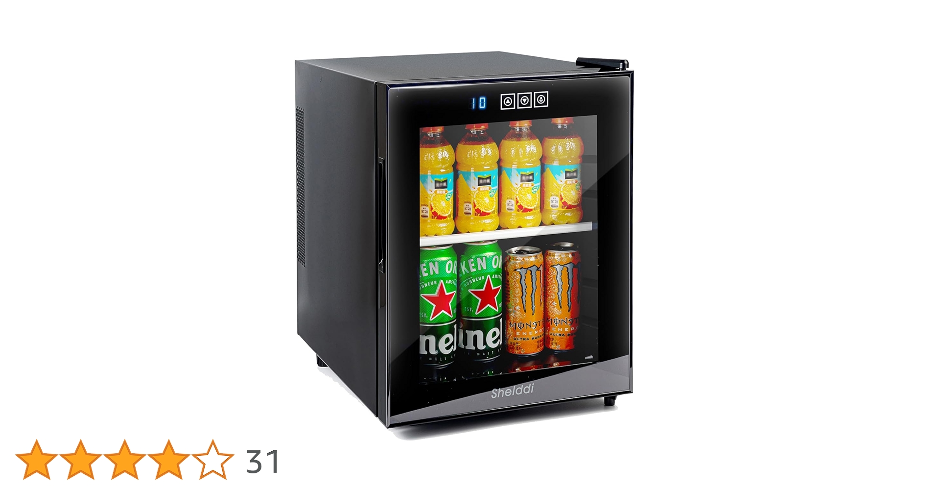 Amazon | Shelddi ミニ冷蔵庫 小型 33L オシャレ 静音
