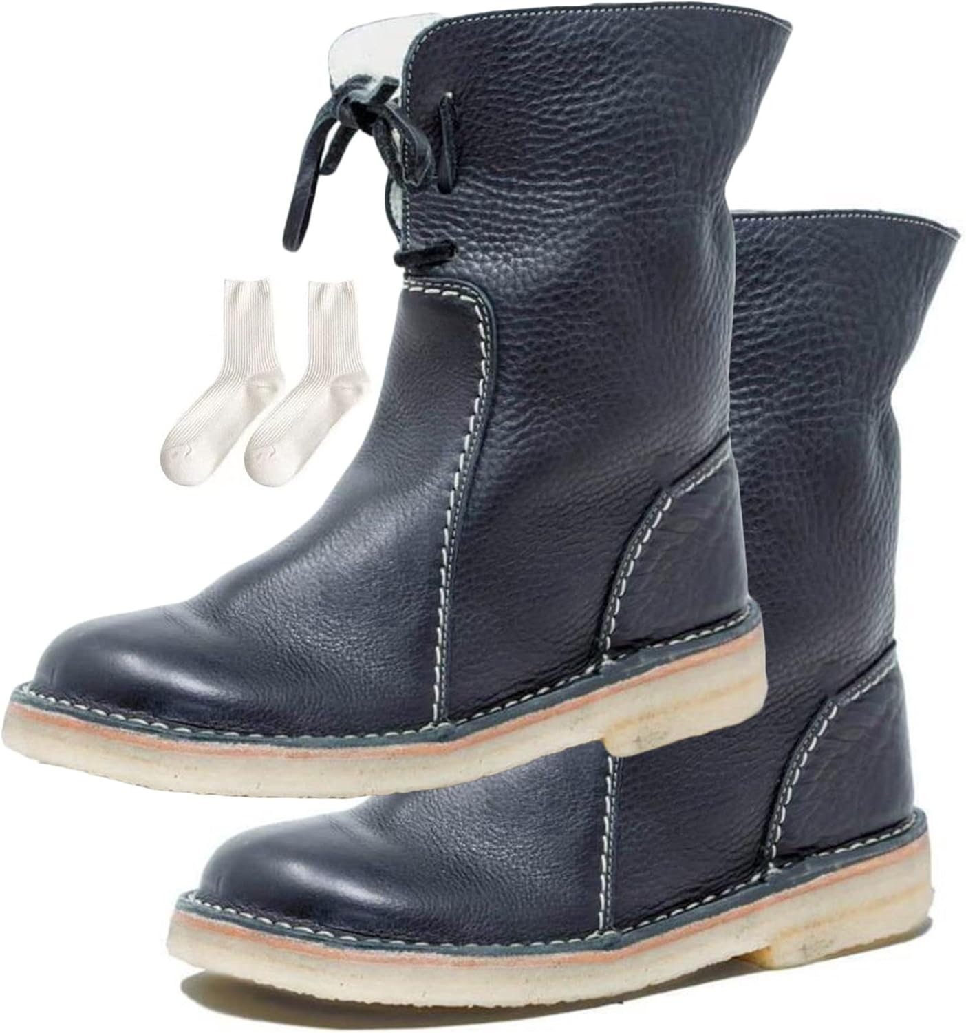 THUCHENYUC Vintage ButterySoft Waterproof Wool Lining