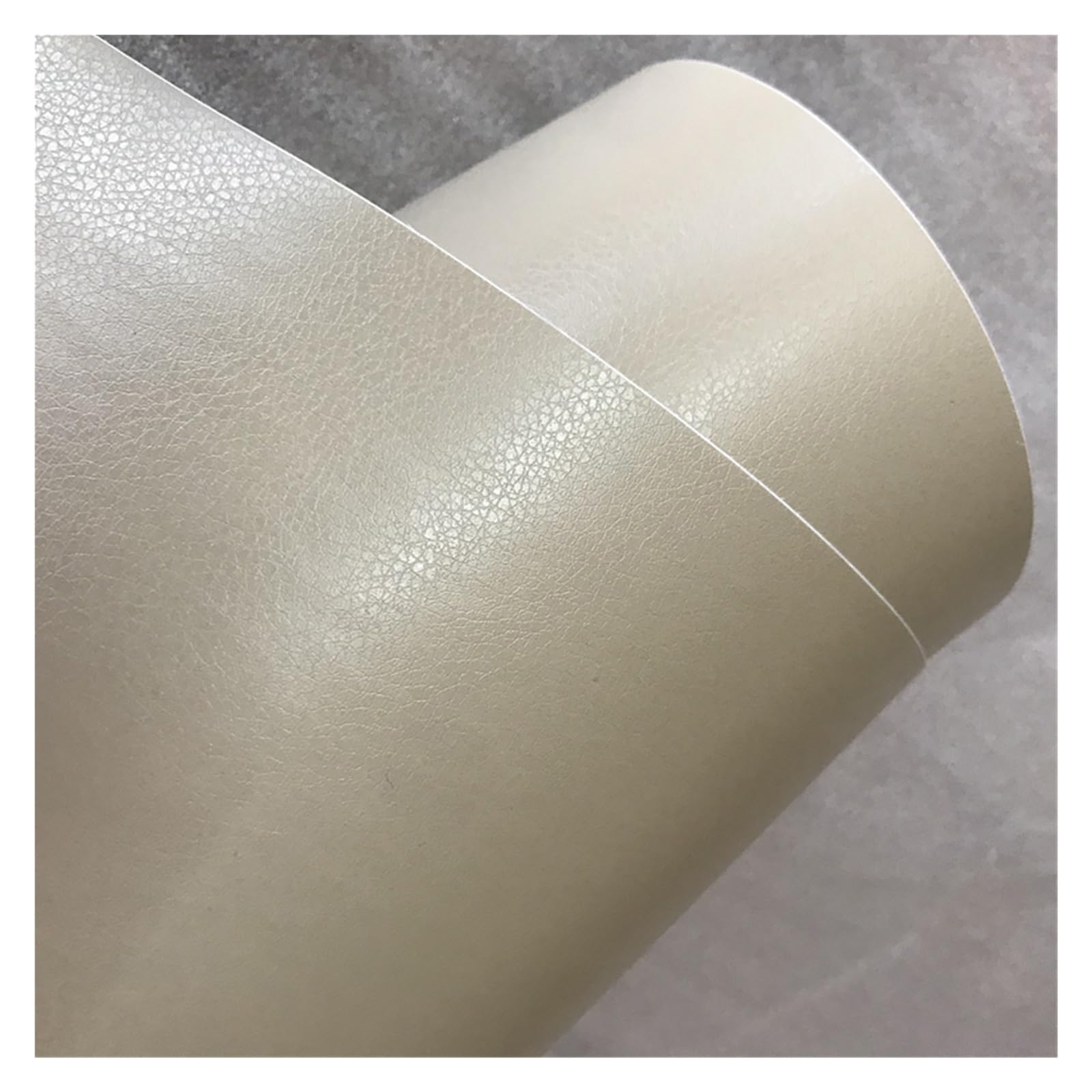 Auto Folie,Auto Folierung Schwarzes Ledermuster PVC-Klebstoff-Vinyl-Film-Aufkleber für Auto-Karosserie-Innen-Dekoration Vinyl-Wrap-Auto-Leder-Film(Beige,50cm x 300cm)