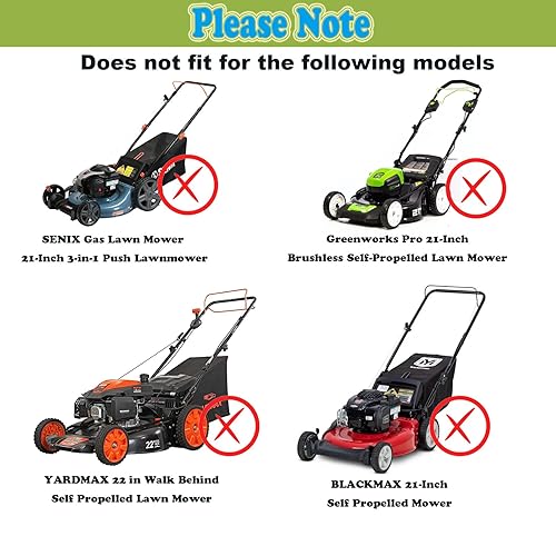 Miniatura 7 de Bolsa de repuesto para cortacésped Troy Bilt 964-04117A 664-04117A para MTD Troy Bilt de 21 pulgadas para cortacésped de césped 964-04117B,