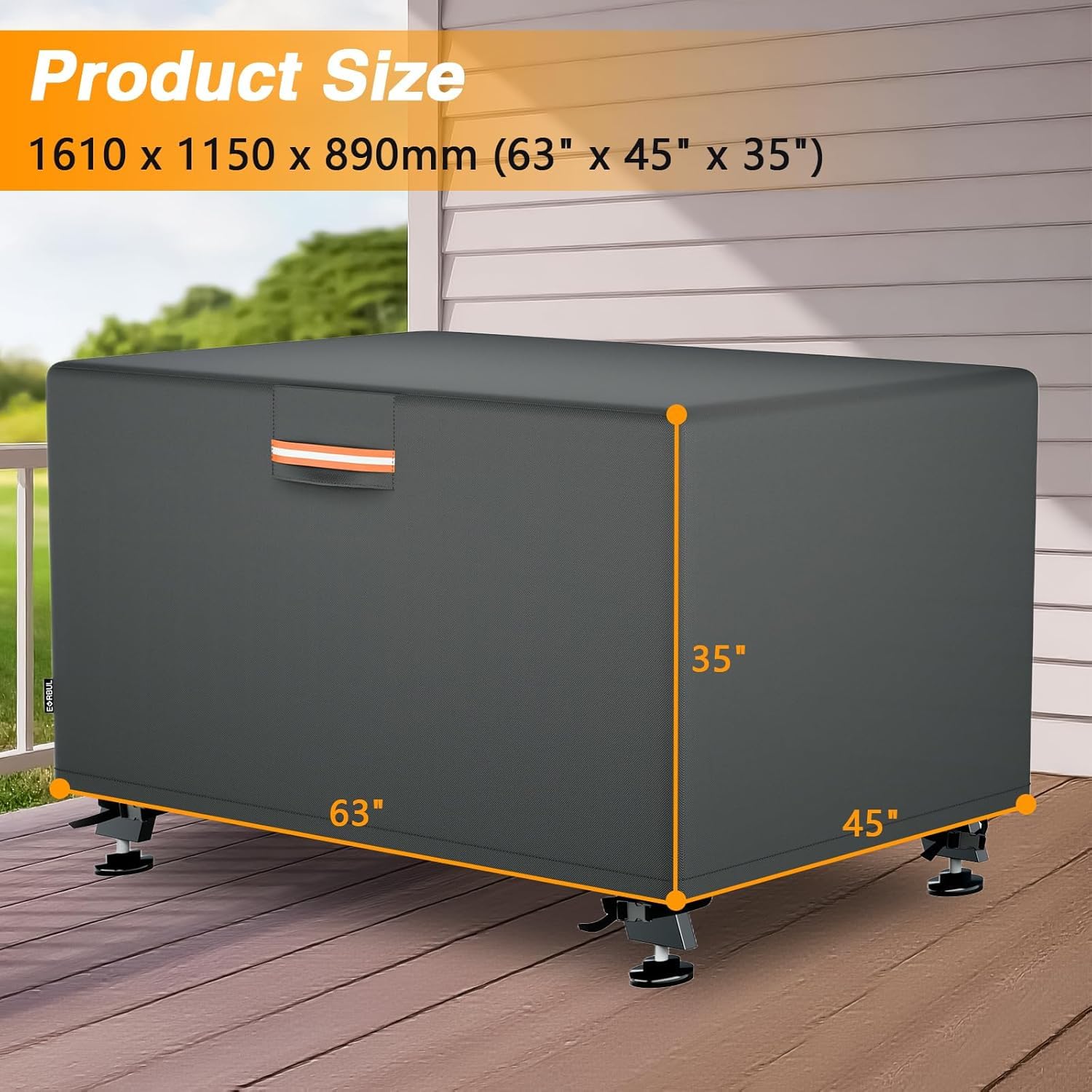 EVRBUL Copertura Protettiva per Tavolo da Calcio Balilla, Copertura per Tavolo da Calcio Impermeabile per Interno/Esterno Resistente ai Raggi UV, Robusta 420D, 160x114x89 cm