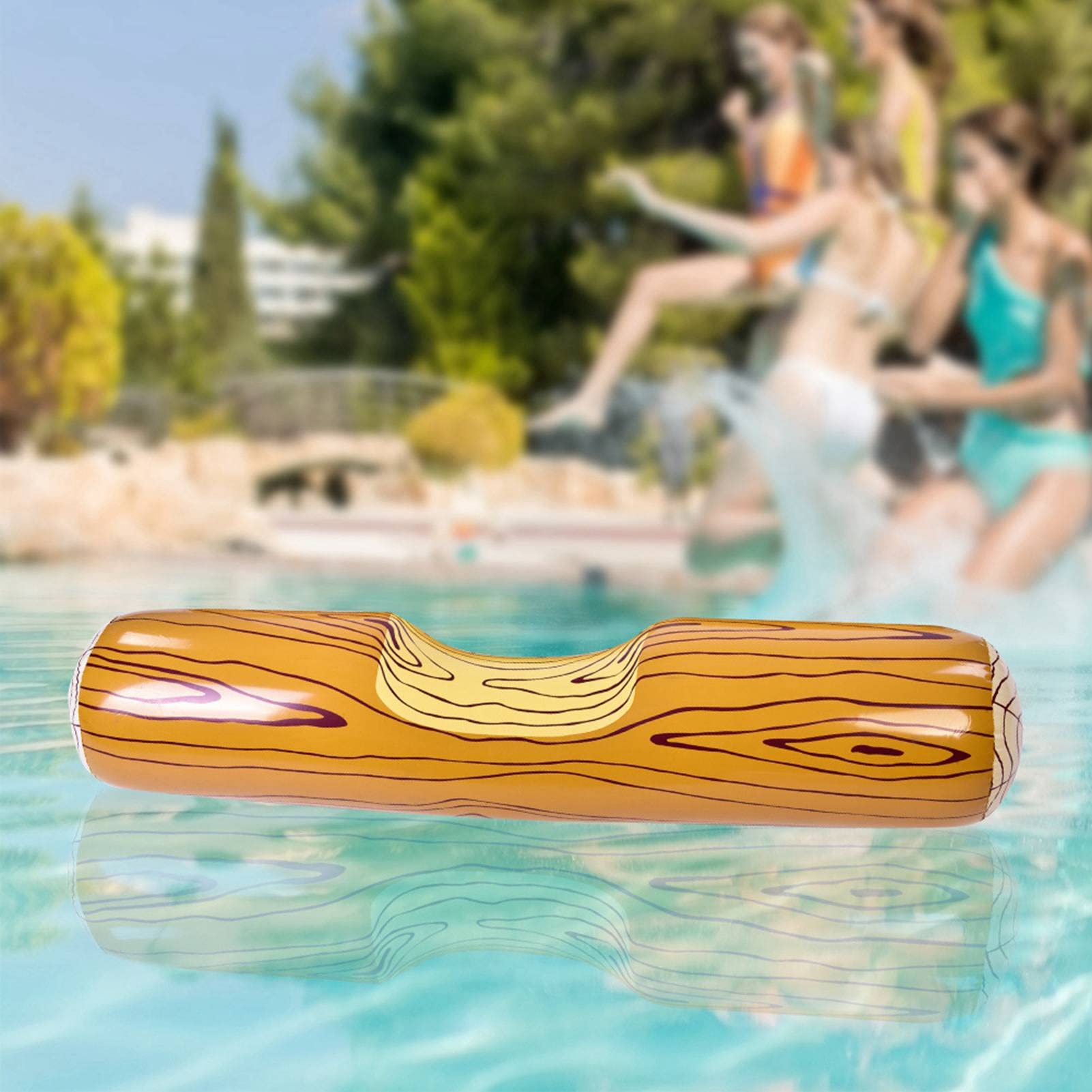 SEAFRONT 4Pcs Jouet Flottant Gonflable de Bataille de Piscine Gonflable, Jeux de Radeaux de Bûches de Jouet Gonflable de Piscine pour Adultes Jouets de Rangée de Flotteur de en Plein Air