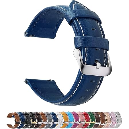 Cinturino Per Orologio In Pelle Di Mucca - Nero - 10 Mm - Foto 11