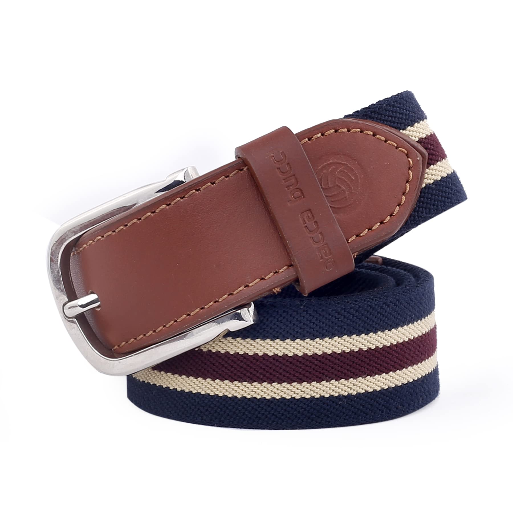 Bacca BucciMens Fabric Comfort Stretch Casual Belts