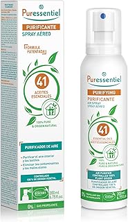 Puressentiel - Purificante - Spray Aereo Purificante con 41 Aceites Esenciales - 100% puros y naturales - Respire un aire purificado - Elimina contaminantes y malos olores - 200 ml