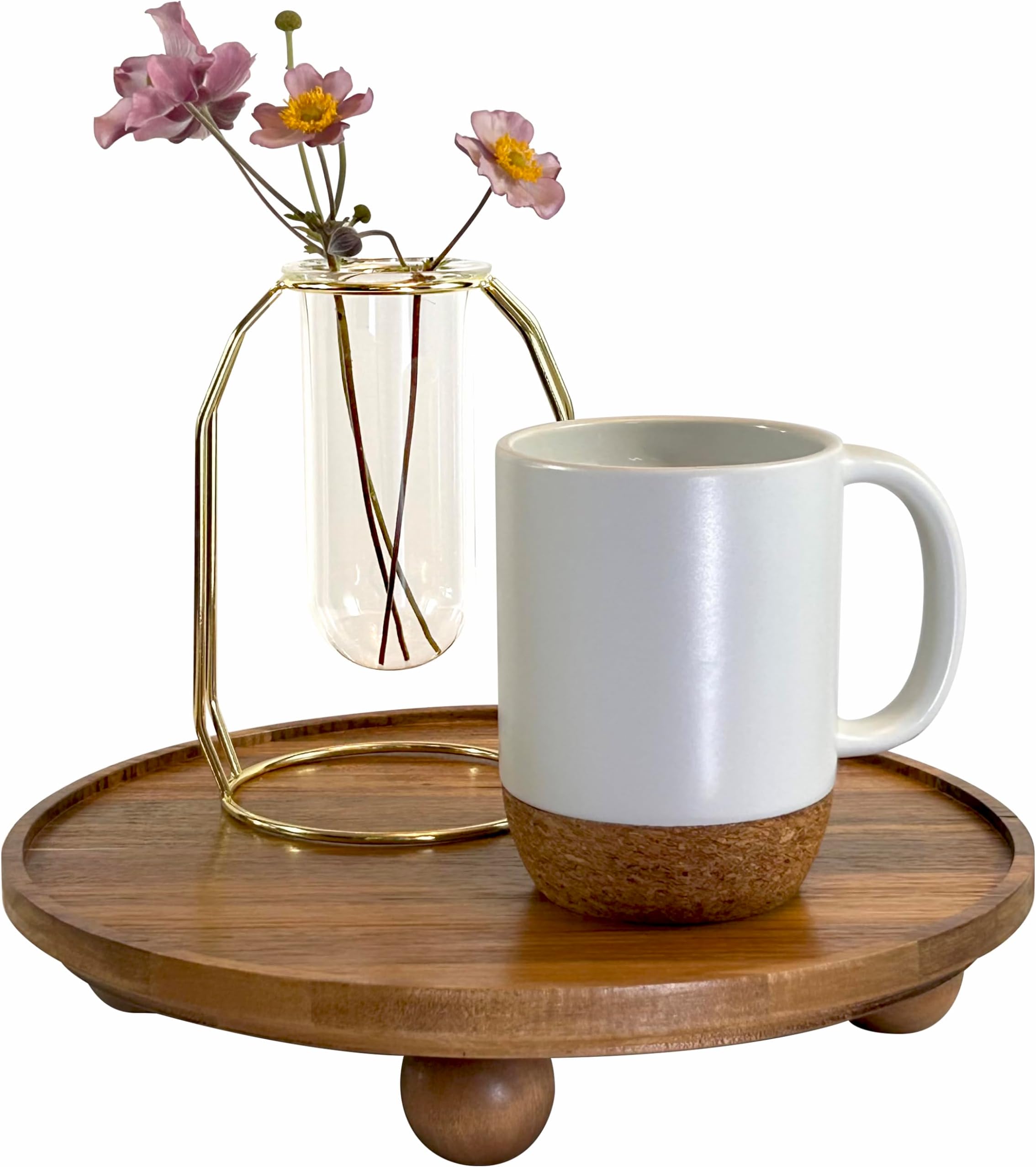 Amazon.com: Walnut Wood Pedestal Stand, 9.06