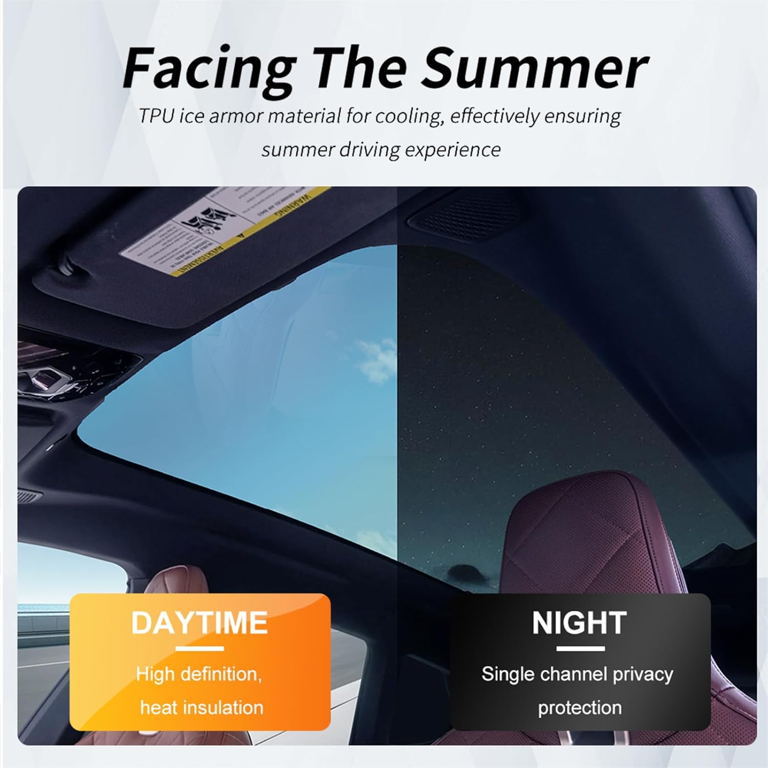 for BMW IX 2020-2024 Ice Armor Sunroof Protective Film 8.5mil TPU PPF Heat Insulation and Cooling UV Protection Sunroof Protection Accessories