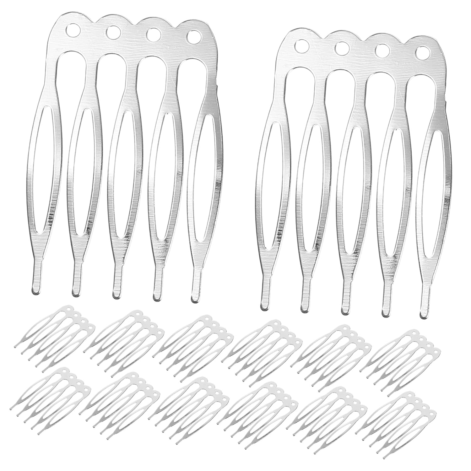 MERRYHAPY 150pcs Wedding Bridal Hair Combs Metal Side Combs Teeth Elegant Accessories for Women for Special Occasions and Hairstyles