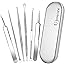 Blackhead Remover Pimple Popper Tool - Upmore Comedone Extractor Blackhead Acne Removal Tweezers Kit Skincare Tools Kit for F