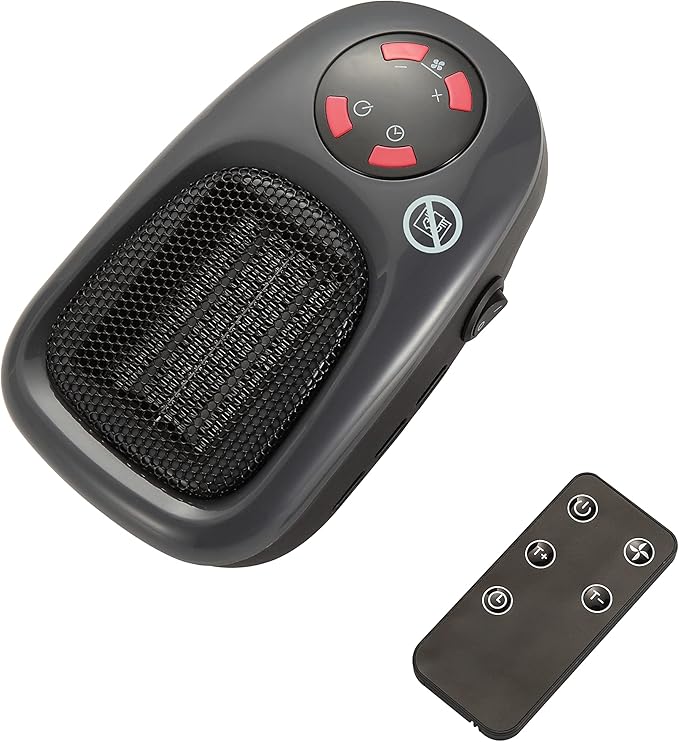 BALDERIA Plugin Heater SH500 Radiateur soufflant, chauffage par prise