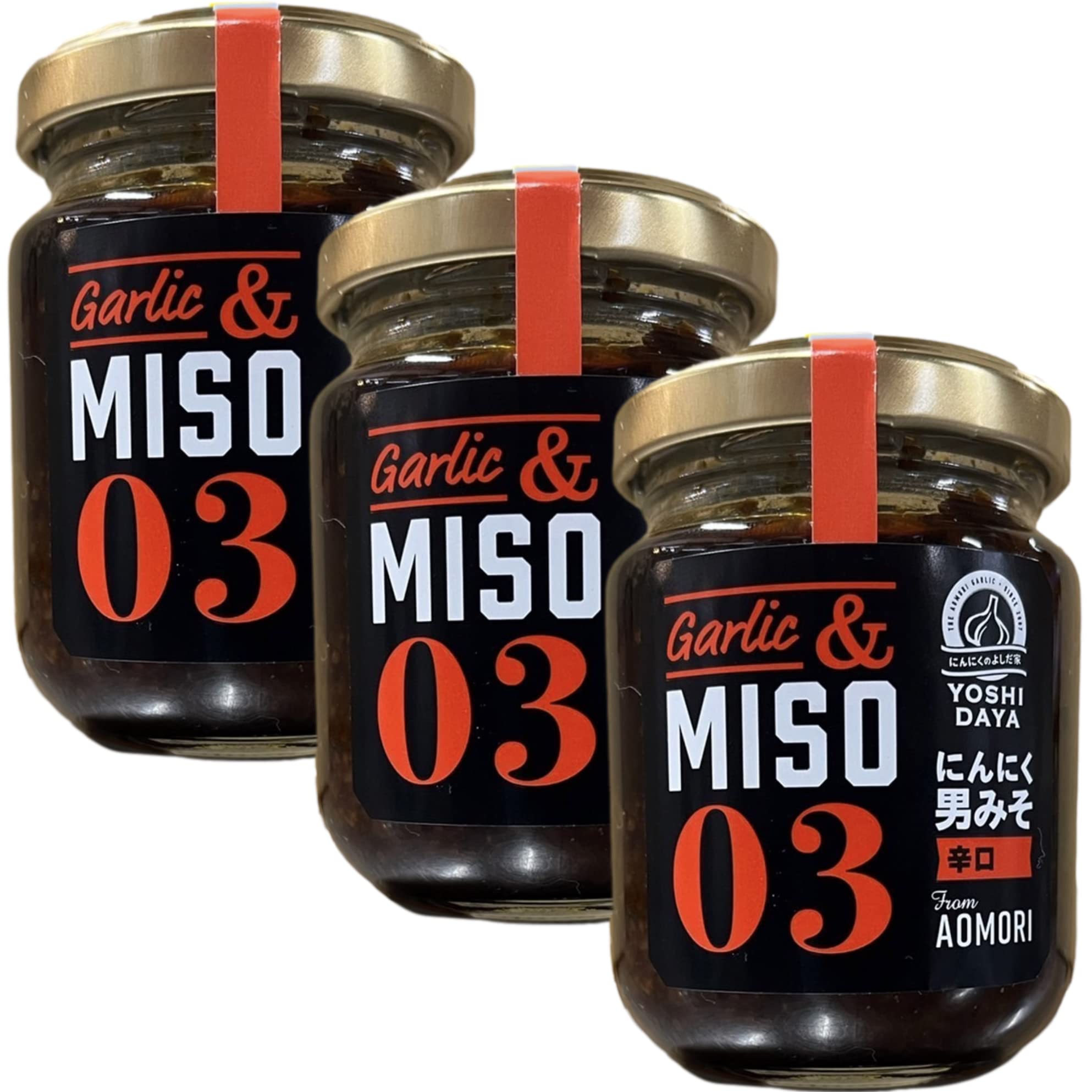 にんにくのよしだ家【ご飯のお供】TV番組人生の楽園から生まれた にんにく男味噌 青森にんにくのよしだ家×岩手麹屋もとみやコラボ商品 1瓶100g (辛口男味噌03/麹南蛮)